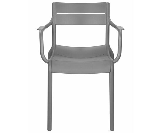 Стул обеденный DOBRIN TIM ARM, темно-серый (GR-04), Вариант: тёмно-серый (GR-04), изображение 6 | Интернет магазин мебели и декора LifeDekor