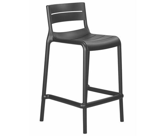 Стул полубарный DOBRIN NESSA, черный (B-03), Вариант: чёрный (B-03), изображение 2 | Интернет магазин мебели и декора LifeDekor