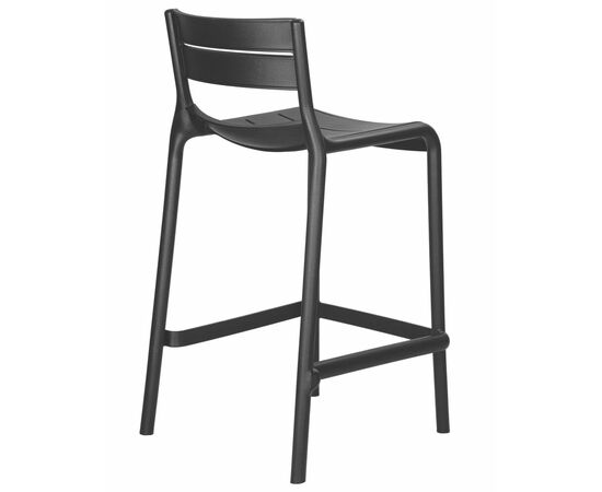 Стул полубарный DOBRIN NESSA, черный (B-03), Вариант: чёрный (B-03), изображение 4 | Интернет магазин мебели и декора LifeDekor