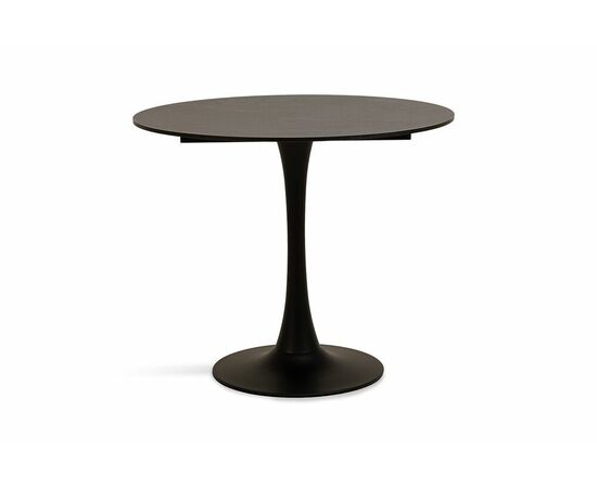 "Тюльпан" интерьерный стол из HPL круглый Ø90см, цвет "серый гранит" | Интернет магазин мебели и декора LifeDekor