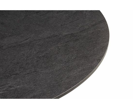 "Тюльпан" интерьерный стол из HPL круглый Ø90см, цвет "серый гранит", изображение 2 | Интернет магазин мебели и декора LifeDekor