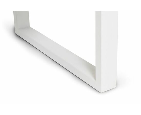 "Варадеро" журнальный стол из HPL 110х60 H43, каркас алюминий белый муар, цвет столешницы "молочный", изображение 5 | Интернет магазин мебели и декора LifeDekor