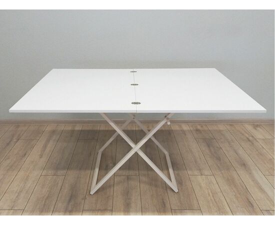 Стол трансформер Орфей 1, белый/белый, изображение 6 | Интернет магазин мебели и декора LifeDekor