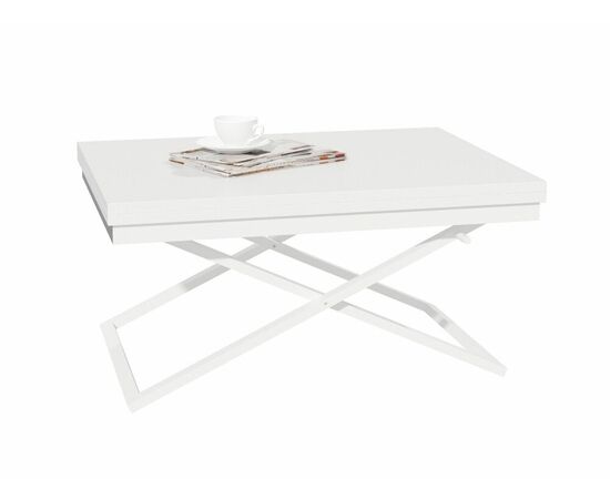 Стол трансформер Орфей 1, белый/белый | Интернет магазин мебели и декора LifeDekor