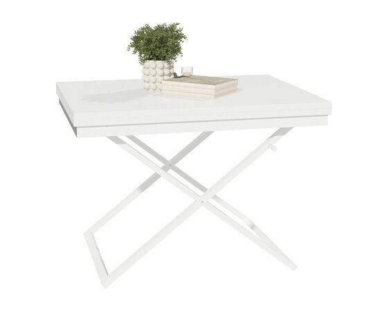 Стол трансформер Орфей 1, белый/белый, изображение 9 | Интернет магазин мебели и декора LifeDekor