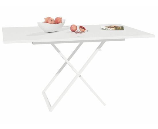 Стол трансформер Орфей 1, белый/белый, изображение 2 | Интернет магазин мебели и декора LifeDekor