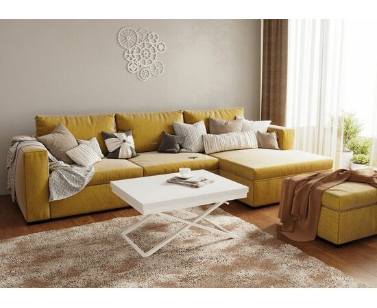 Стол трансформер Орфей 1, белый/белый, изображение 11 | Интернет магазин мебели и декора LifeDekor