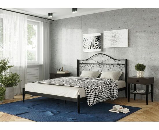 Кровать ЭЛЕГИЯ 160, черный, изображение 5 | Интернет магазин мебели и декора LifeDekor