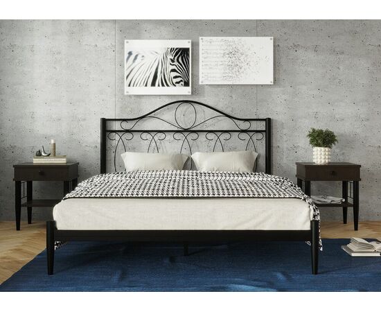 Кровать ЭЛЕГИЯ 160, черный, изображение 6 | Интернет магазин мебели и декора LifeDekor