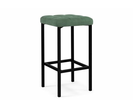 Барный стул Лофт микровелюр катания изумруд / черный матовый | Интернет магазин мебели и декора LifeDekor