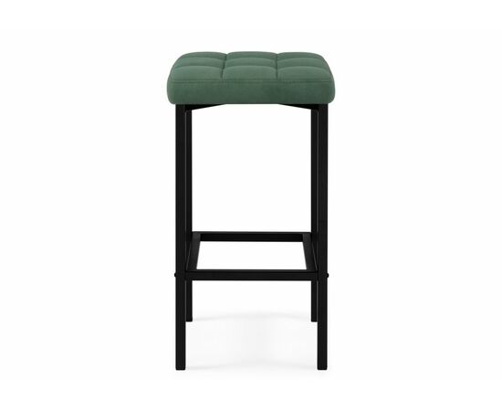 Барный стул Лофт микровелюр катания изумруд / черный матовый, изображение 3 | Интернет магазин мебели и декора LifeDekor