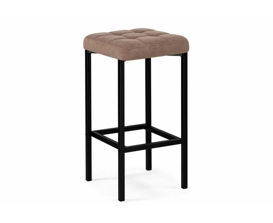 Барный стул Лофт микровелюр катания корица / черный матовый | Интернет магазин мебели и декора LifeDekor