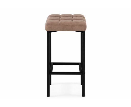 Барный стул Лофт микровелюр катания корица / черный матовый, изображение 3 | Интернет магазин мебели и декора LifeDekor