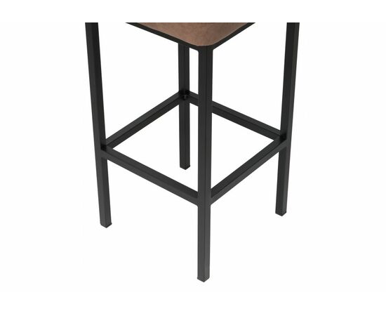 Барный стул Лофт микровелюр катания корица / черный матовый, изображение 7 | Интернет магазин мебели и декора LifeDekor