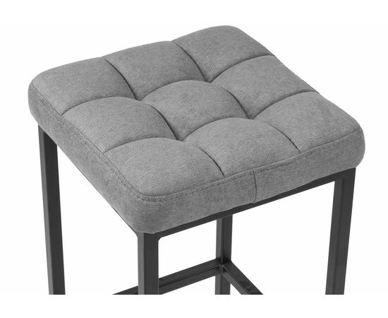 Барный стул Лофт ткань канди грей / черный матовый, изображение 4 | Интернет магазин мебели и декора LifeDekor