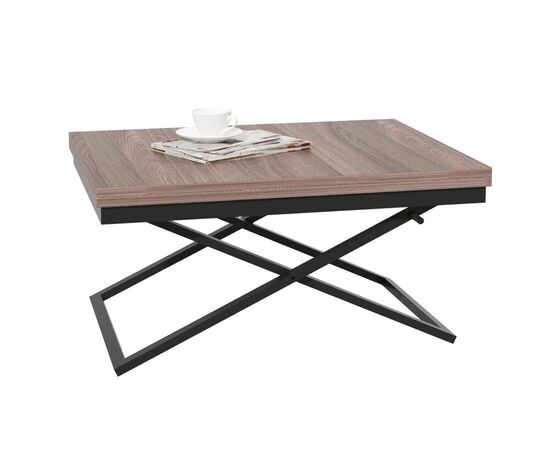 Стол трансформер Орфей 1, чёрный/шимо темный | Интернет магазин мебели и декора LifeDekor