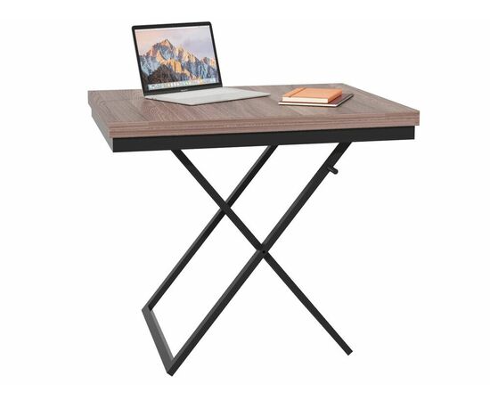 Стол трансформер Орфей 1, чёрный/шимо темный, изображение 16 | Интернет магазин мебели и декора LifeDekor