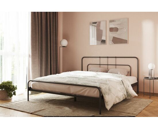 Кровать МОДЕНА 140, чёрный, изображение 6 | Интернет магазин мебели и декора LifeDekor