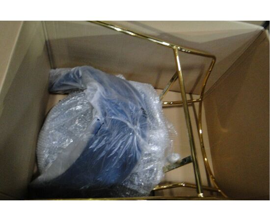 Стул Turin синий с золотыми ножками FR 0557Y, изображение 7 | Интернет магазин мебели и декора LifeDekor