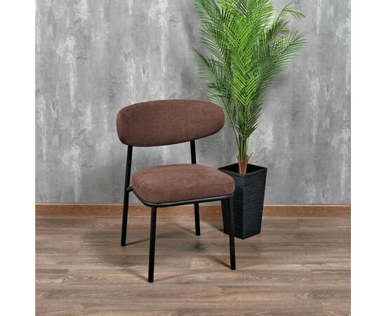 Стул Lucas 2 терракотовый шенилл с чёрными ножками, изображение 11 | Интернет магазин мебели и декора LifeDekor