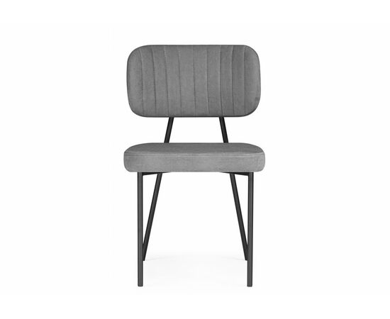 Стул на металлокаркасе Вакао антрацитовый brendy stone 28 / черный, изображение 2 | Интернет магазин мебели и декора LifeDekor