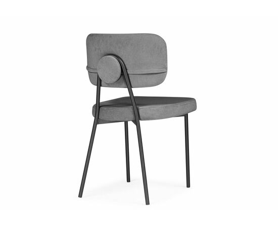 Стул на металлокаркасе Вакао антрацитовый brendy stone 28 / черный, изображение 4 | Интернет магазин мебели и декора LifeDekor
