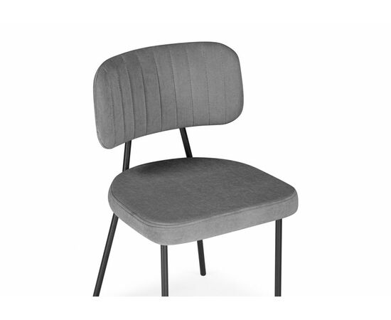 Стул на металлокаркасе Вакао антрацитовый brendy stone 28 / черный, изображение 5 | Интернет магазин мебели и декора LifeDekor