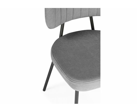 Стул на металлокаркасе Вакао антрацитовый brendy stone 28 / черный, изображение 6 | Интернет магазин мебели и декора LifeDekor