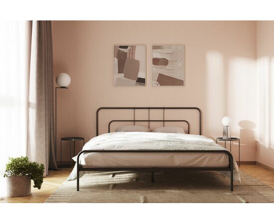 Кровать МОДЕНА 160, чёрный, изображение 7 | Интернет магазин мебели и декора LifeDekor