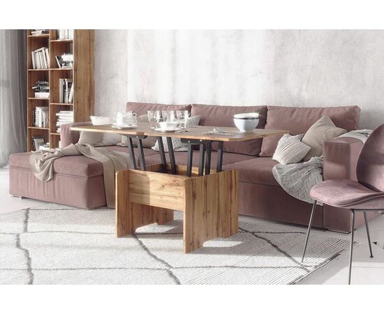 Стол-трансформер Дебют 5, Дуб вотан, изображение 2 | Интернет магазин мебели и декора LifeDekor