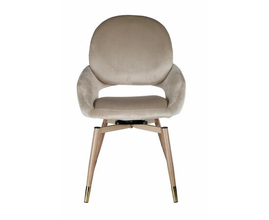 Стул обеденный Виола BS1377-BG-4, бежевый/орех, изображение 5 | Интернет магазин мебели и декора LifeDekor