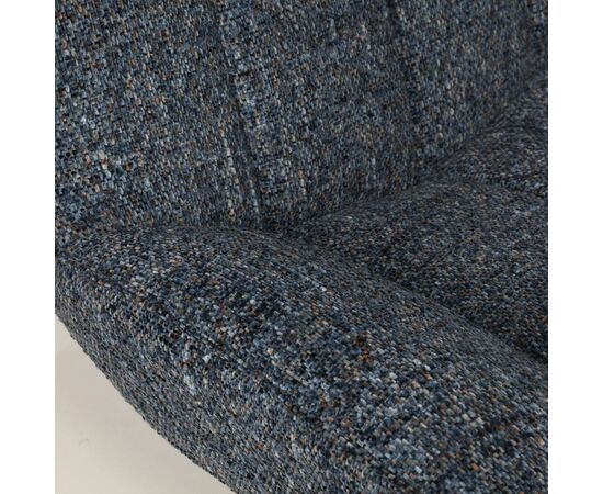 Кресло с кручением Mateo, букле биколорный синий, изображение 15 | Интернет магазин мебели и декора LifeDekor