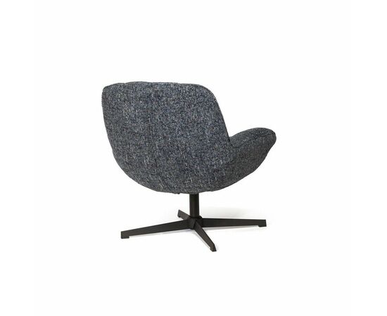 Кресло с кручением Mateo, букле биколорный синий, изображение 5 | Интернет магазин мебели и декора LifeDekor