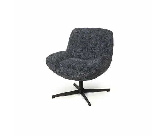 Кресло с кручением Mateo, букле биколорный синий, изображение 11 | Интернет магазин мебели и декора LifeDekor