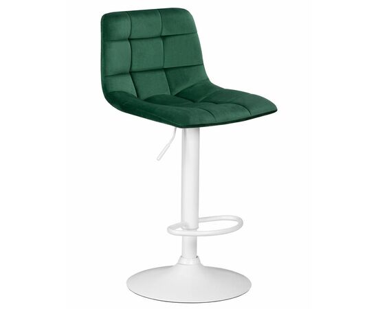Стул барный DOBRIN TAILOR WHITE, зеленый велюр (MJ9-88), Вариант: зеленый велюр (MJ9-88), изображение 2 | Интернет магазин мебели и декора LifeDekor