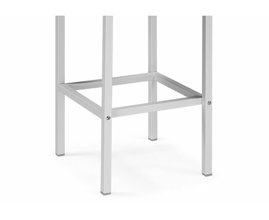 Барный стул Лофт кож.зам. линкольн белый / белый матовый, изображение 7 | Интернет магазин мебели и декора LifeDekor