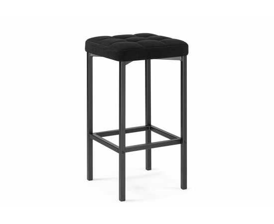 Барный стул Лофт микровелюр катания блэк / черный матовый | Интернет магазин мебели и декора LifeDekor