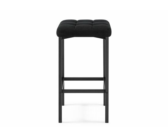 Барный стул Лофт микровелюр катания блэк / черный матовый, изображение 3 | Интернет магазин мебели и декора LifeDekor