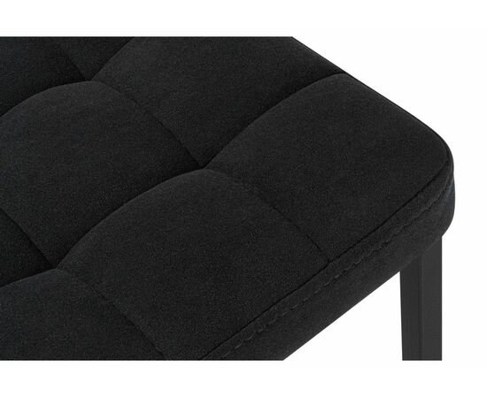 Барный стул Лофт микровелюр катания блэк / черный матовый, изображение 5 | Интернет магазин мебели и декора LifeDekor