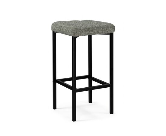Барный стул Лофт рогожка графит / черный матовый | Интернет магазин мебели и декора LifeDekor