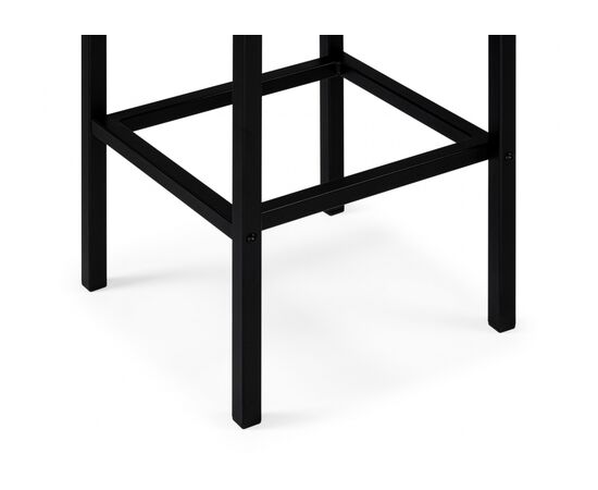 Барный стул Лофт рогожка графит / черный матовый, изображение 7 | Интернет магазин мебели и декора LifeDekor