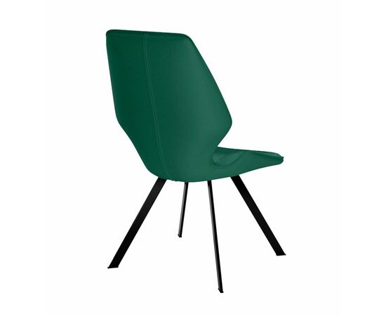 Стул DikLine 243 поворотный K13 изумруд, ножки черные, изображение 3 | Интернет магазин мебели и декора LifeDekor