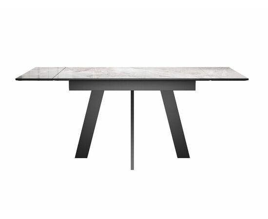 Стол DikLine SKM140 Керамика Italian Grey (глянец серый)/опоры черные, изображение 7 | Интернет магазин мебели и декора LifeDekor