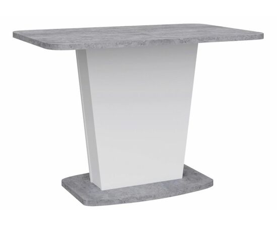 Стол деревянный Комфорт цемент светлый / белый | Интернет магазин мебели и декора LifeDekor