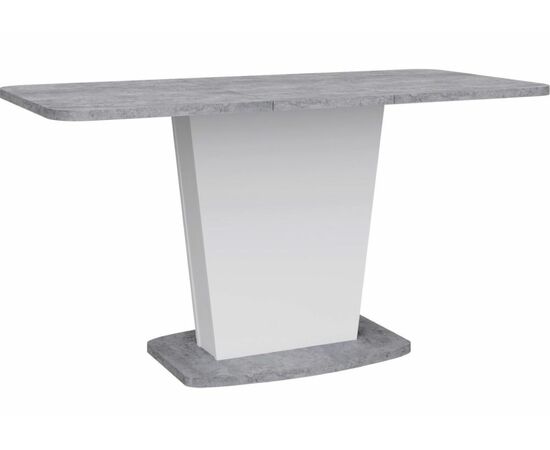 Стол деревянный Комфорт цемент светлый / белый, изображение 5 | Интернет магазин мебели и декора LifeDekor