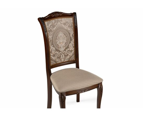 Стул деревянный Керия ткань бежевый / вишня, изображение 5 | Интернет магазин мебели и декора LifeDekor