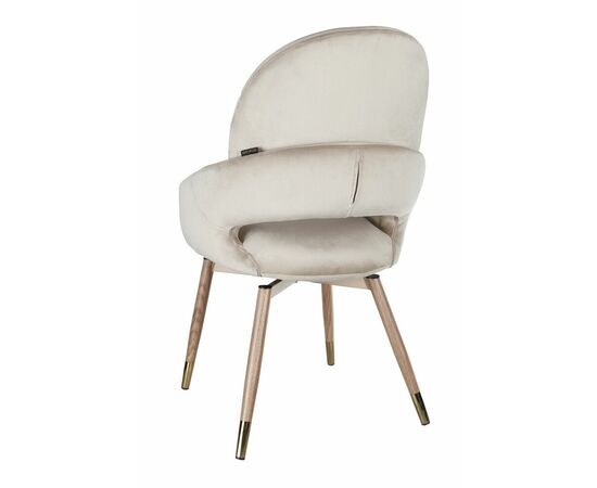 Стул обеденный Виола BS1377-BG-4, бежевый/орех, изображение 3 | Интернет магазин мебели и декора LifeDekor