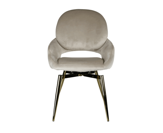 Стул обеденный Виола BS1377-BG-2, бежевый/золото, изображение 2 | Интернет магазин мебели и декора LifeDekor