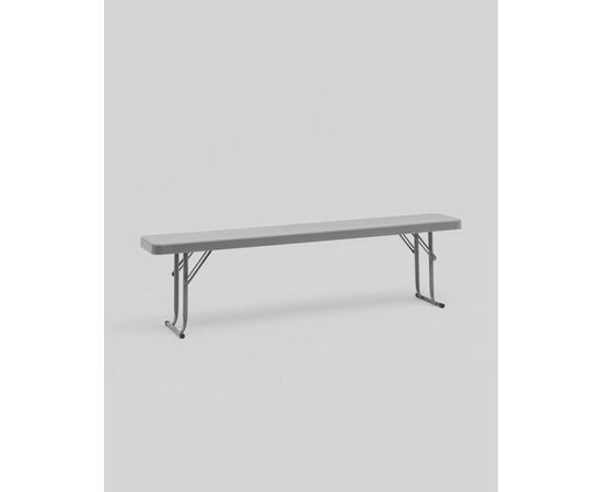 Скамейка складная 152*25*42 см серая, изображение 2 | Интернет магазин мебели и декора LifeDekor