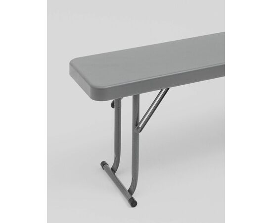 Скамейка складная 152*25*42 см серая, изображение 4 | Интернет магазин мебели и декора LifeDekor